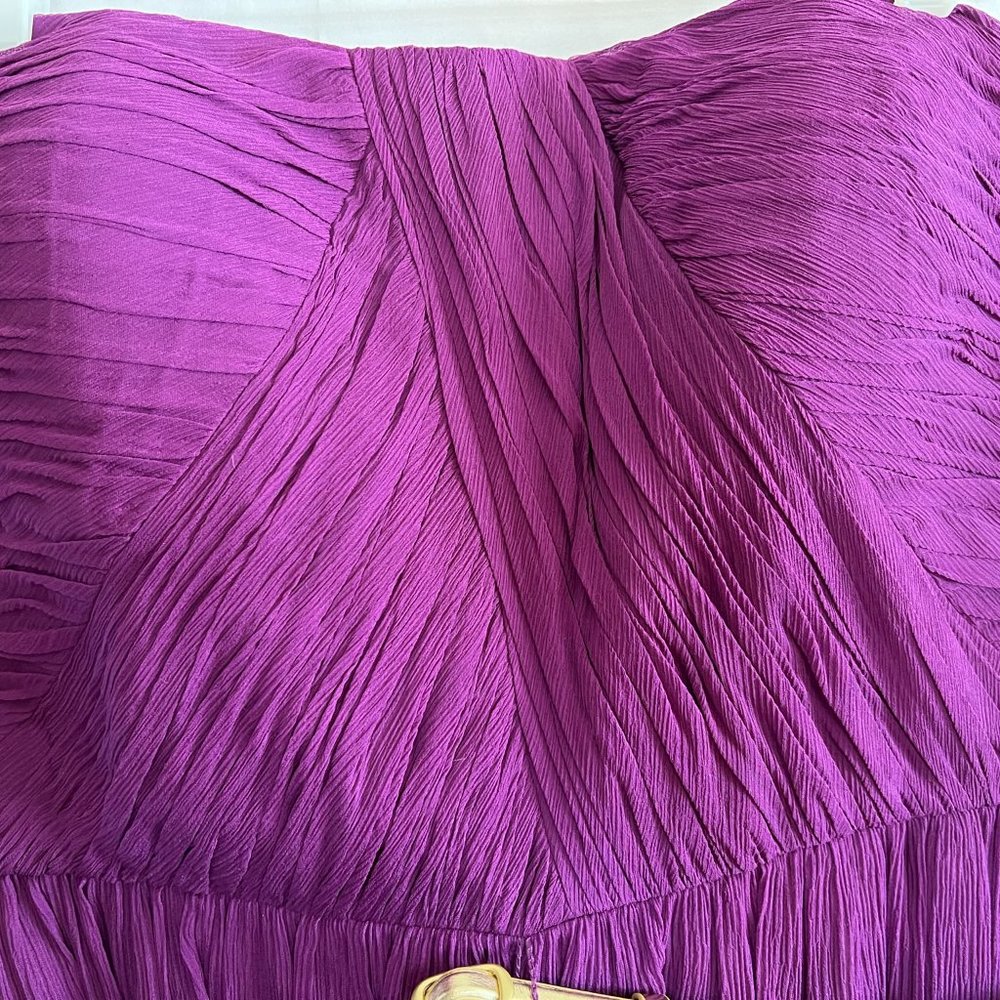 NWT Stunning silk strapless in purple - Picture 3 of 7